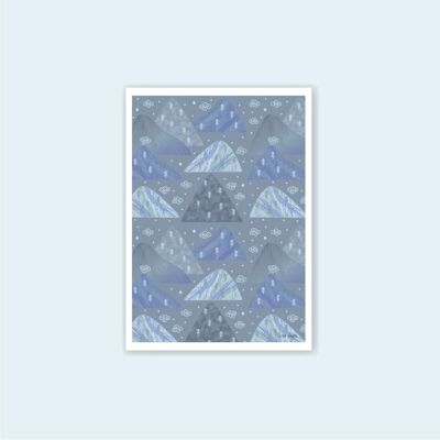 A6 Blue Mountains Card