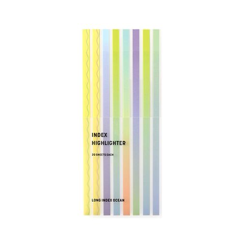 Sonnenglanz | Ordinate Haftnotizen | Highlight Strips | Haftnotizen Tabs Lang  | Farbiges Transparentes Klebeband | Textmarker Klebeband Für Bücher Damit Textstellen Markieren | Lange Haftstreifen zum Text Markieren