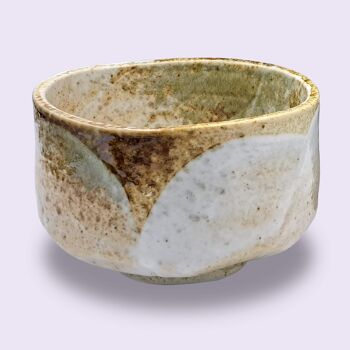 Bol à matcha japonais Chawan Yuki fait à la main en céramique 4