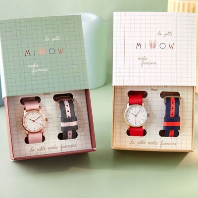 Millow Kinderuhrenbox und austauschbares Armband zur Personalisierung