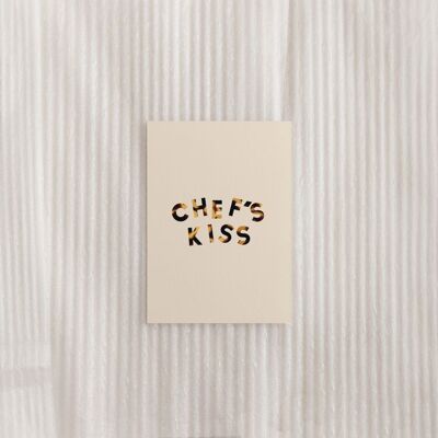 Cartolina del bacio dello chef