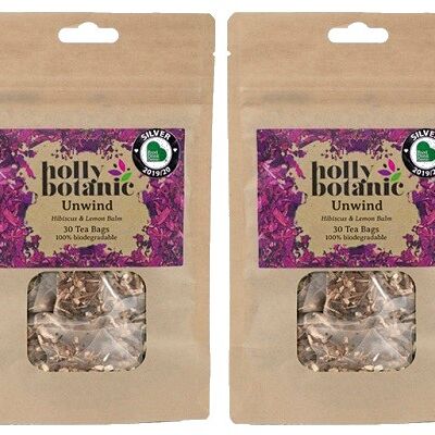 Tisane to Relax and Calm | Unwind (Hibiscus & Chamomile) 15 tea bags