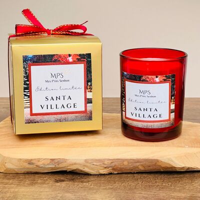 Santa village limited edition scented candle