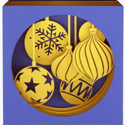 Christmas Baubles Pop-up Card