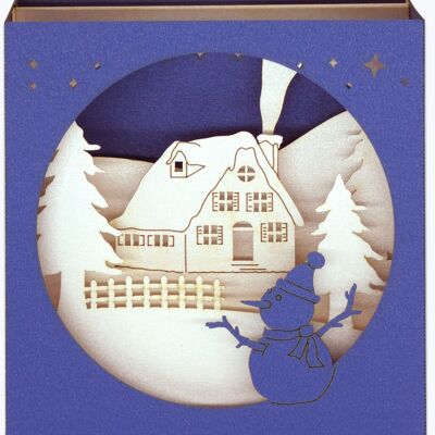 Winter Chalet Pop-up Card