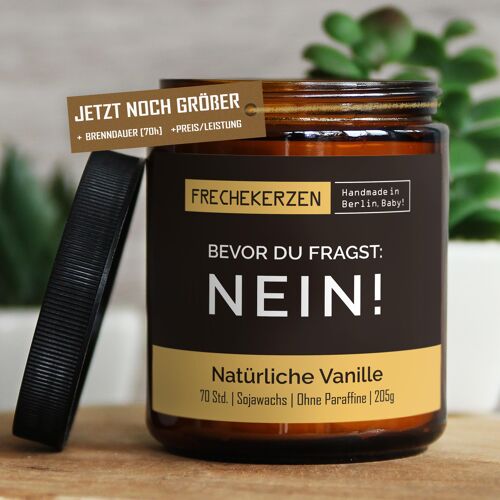 Geschenkkerze Duftkerze bevor du fragst: nein! #511