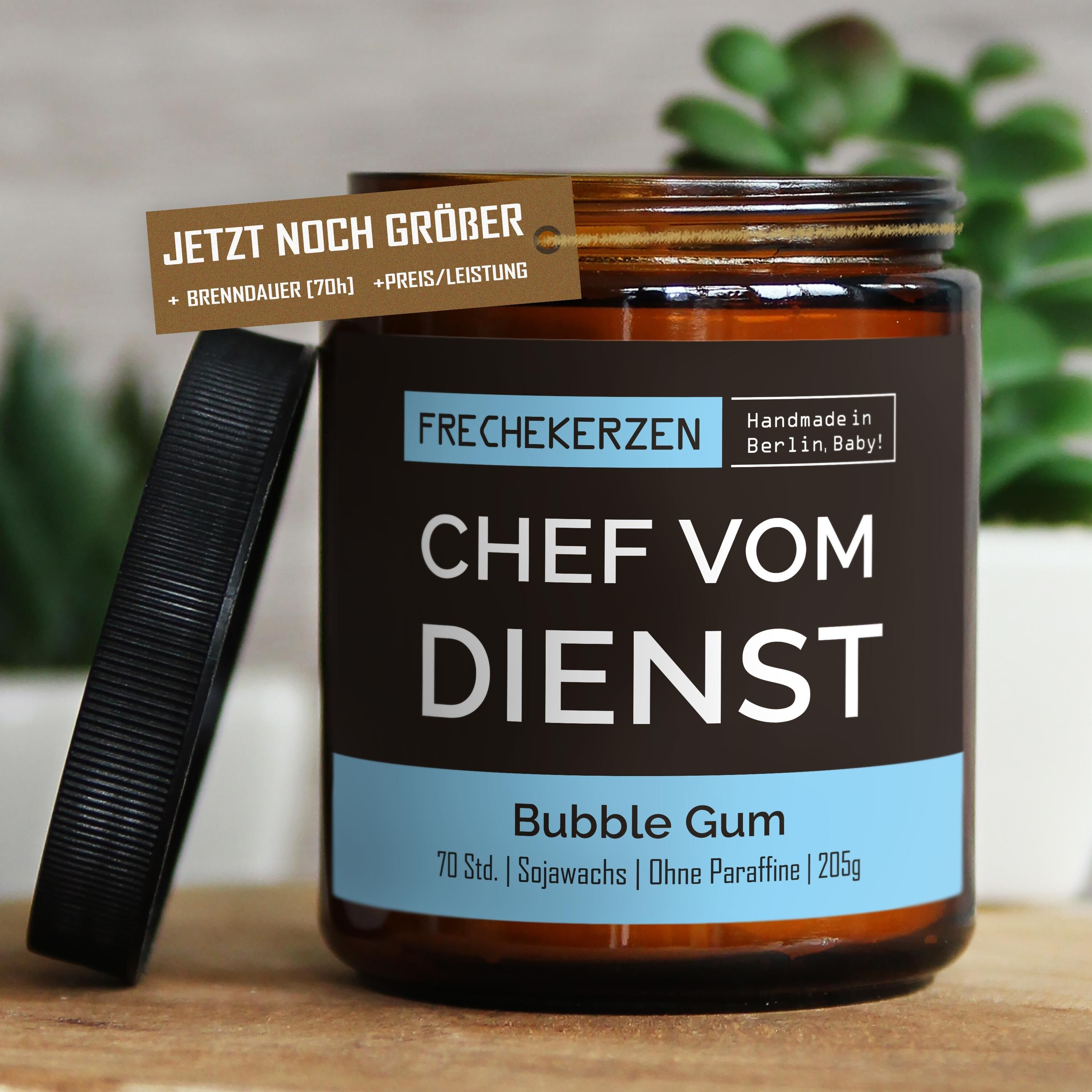 Geschenkkerze Duftkerze chef vom dienst #671