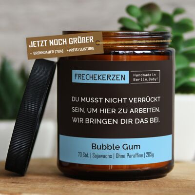 Geschenkkerze Duftkerze du musst nicht verrückt… #1501