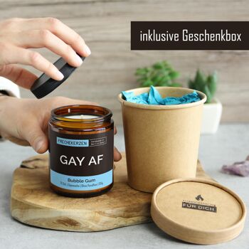 Bougie cadeau bougie parfumée gay af #2171 2