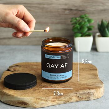 Bougie cadeau bougie parfumée gay af #2171 5