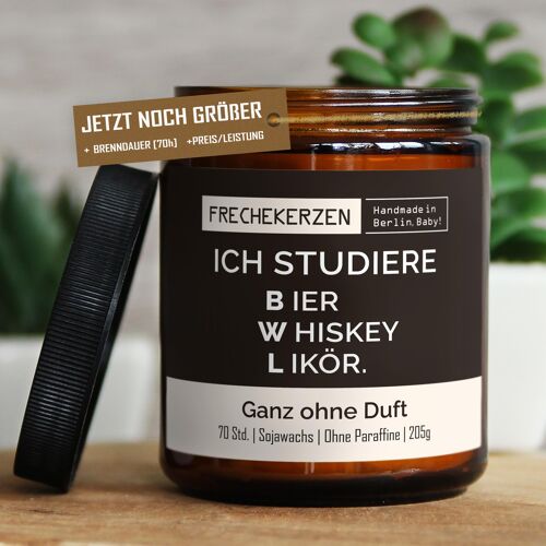 Geschenkkerze Duftkerze ich studiere b ier… #3821