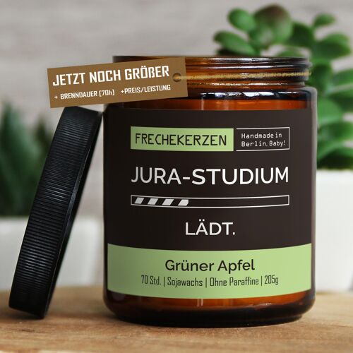 Geschenkkerze Duftkerze jura-studium lädt. #4422