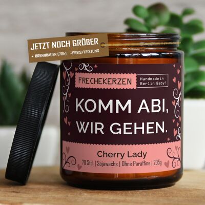 Geschenkkerze Duftkerze komm abi, wir gehen. #4832