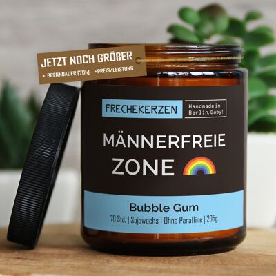 Geschenkkerze Duftkerze männerfreie zone         #5172