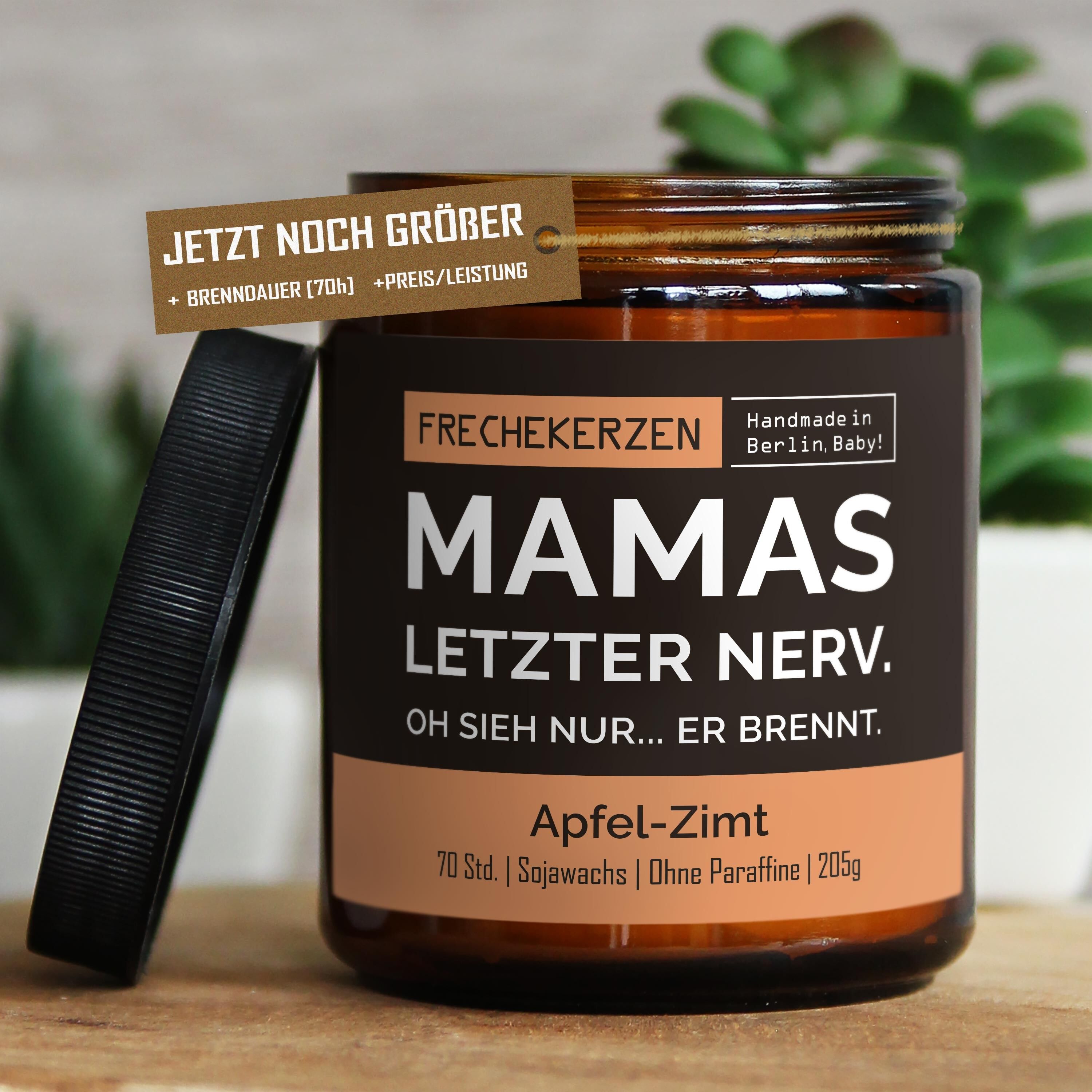 Geschenkkerze Duftkerze mamas letzter nerv. oh… #5252