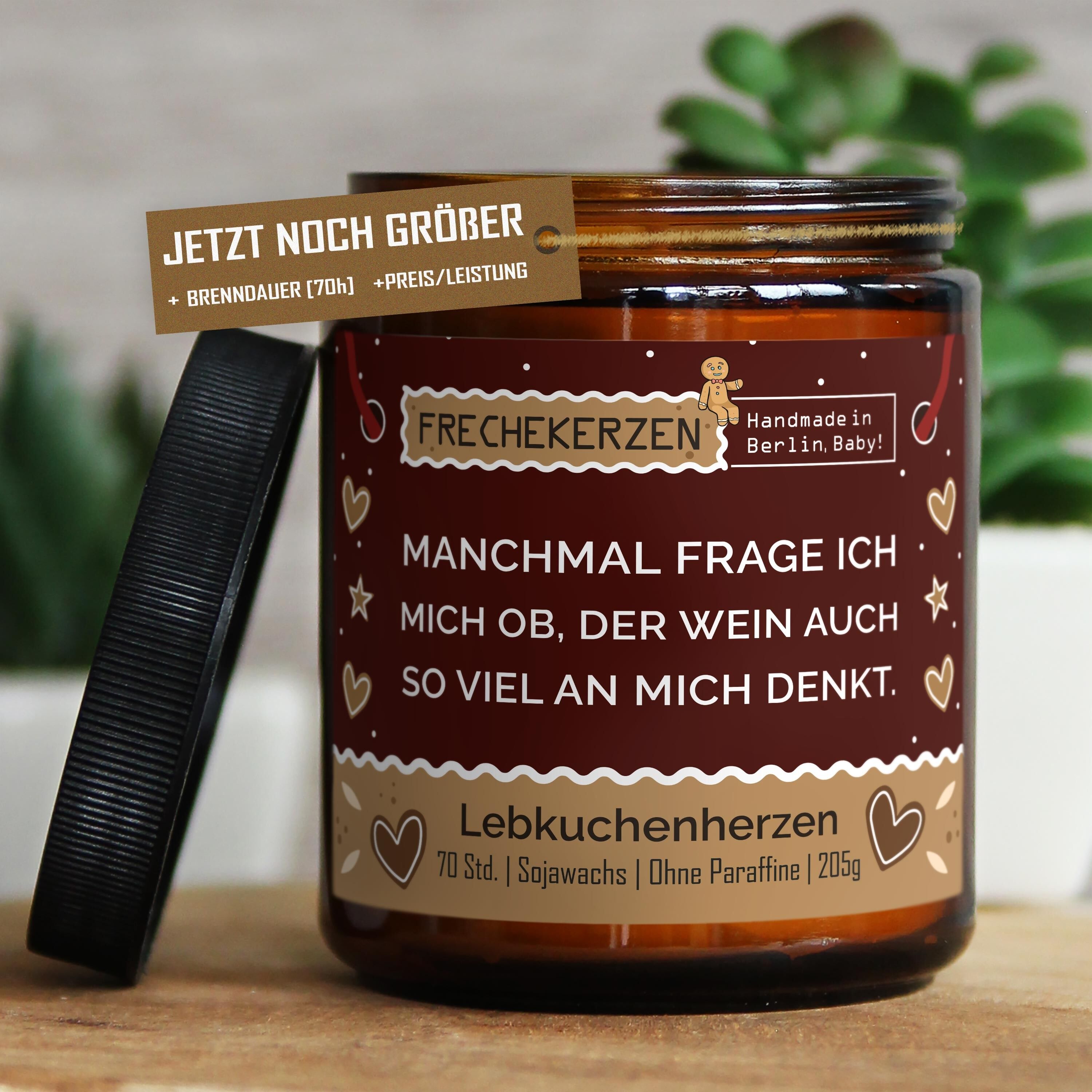 Geschenkkerze Duftkerze manchmal frage ich mich… #5392