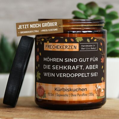 Geschenkkerze Duftkerze möhren sind gut für… #5722