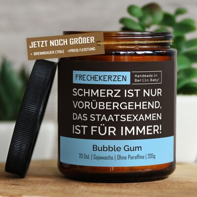 Geschenkkerze Duftkerze schmerz ist nur vorübergehend,… #6352