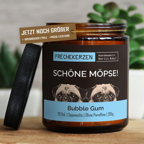 Geschenkkerze Duftkerze schöne möpse! #6382