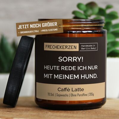 Geschenkkerze Duftkerze sorry! heute rede ich… #6632