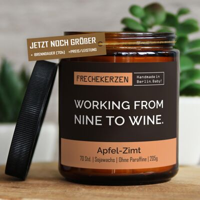 Geschenkkerze Duftkerze working from nine to… #7872
