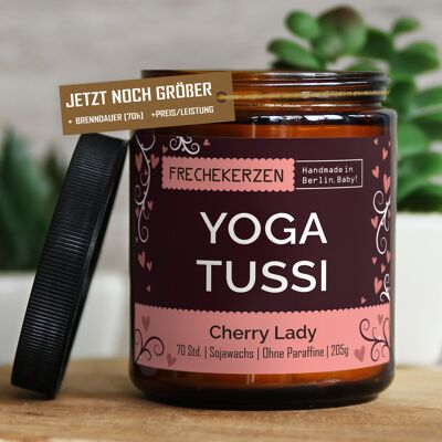 Geschenkkerze Duftkerze yoga tussi #7942