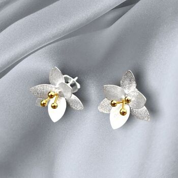 Boucles d'oreilles Blossom Stud - Argent 925 - OHR925-33 7