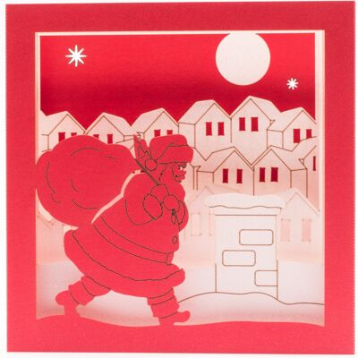 Weihnachtsmann-Popup-Karte