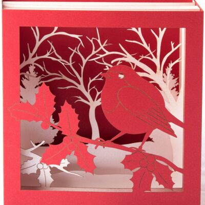 Redbreast Greeting Pop-up Card