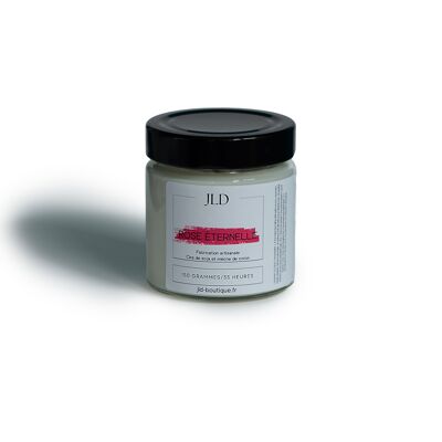 Plant scented candle with pink scent