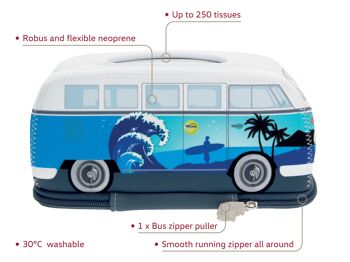 VW T1 Combi Neopren-Kosmetiktuchspender – Surf 3