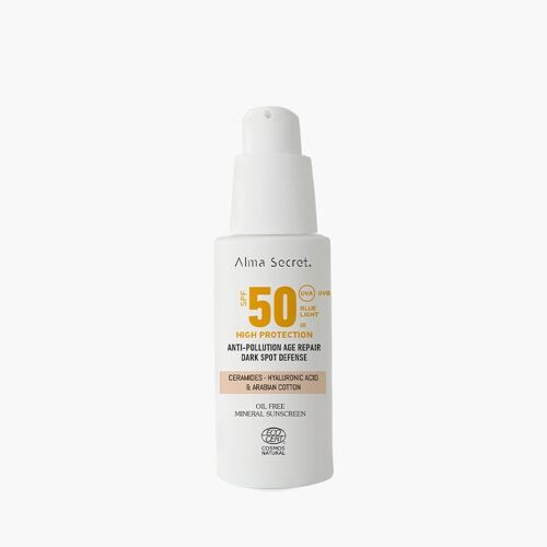 Protector solar facial color: sand SPF50 Alma Secret