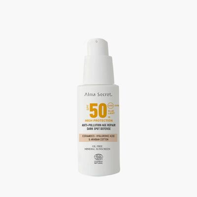 Sonnenschutzfarbe für das Gesicht: Sand SPF50 Alma Secret