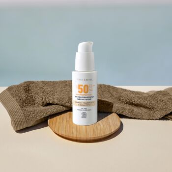 Crème solaire visage couleur : sable SPF50 Alma Secret 2