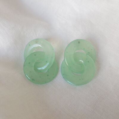 Earrings - Les Horus XS - Water green