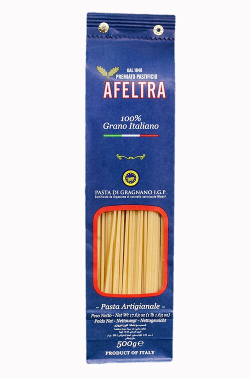 Pasta di Gragnano IGP - Spaghetti alla chitarra AFELTRA 100% blé italien