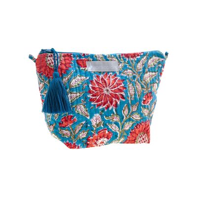 BLUE FLOWER NEEDLE BAG