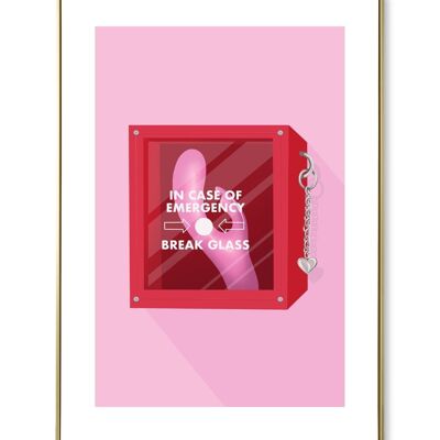 Notfall-Kaninchen-Vibrator-Poster