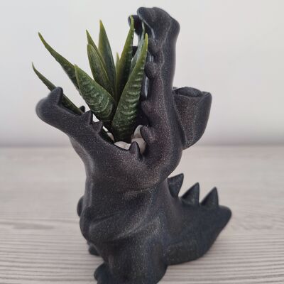 Pot de fleurs en forme de crocodile - Décoration maison et jardin