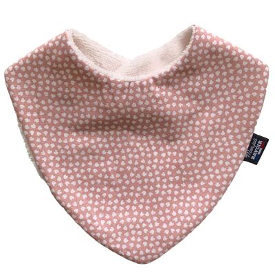 BAVOIR BANDANA - ROSE PETITES FEUILLES