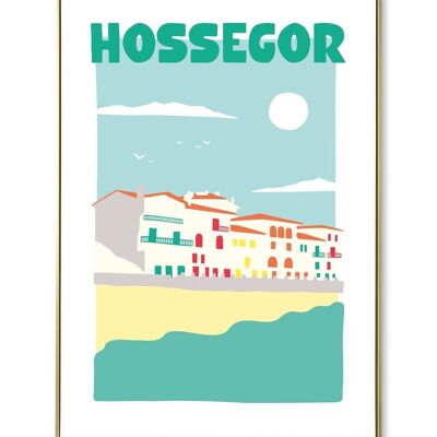 Hossegor city poster