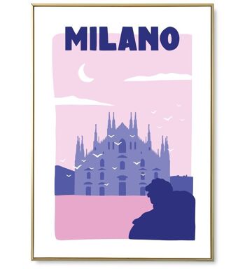 Affiche ville Milano 1
