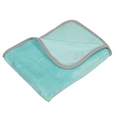 Couverture flanelle turquoise