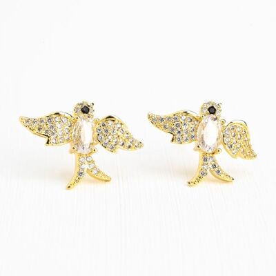 Boucles d'oreilles oiseau Skylar