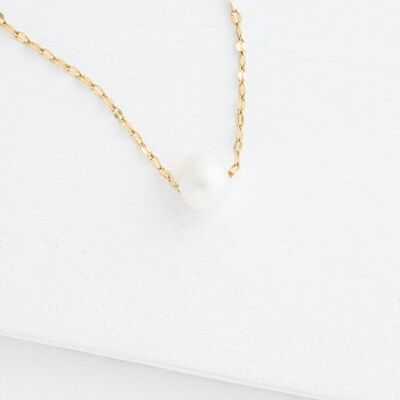 Annie Gold Pearl Necklace