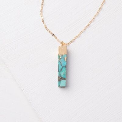 Collier à pendentif turquoise Brayden