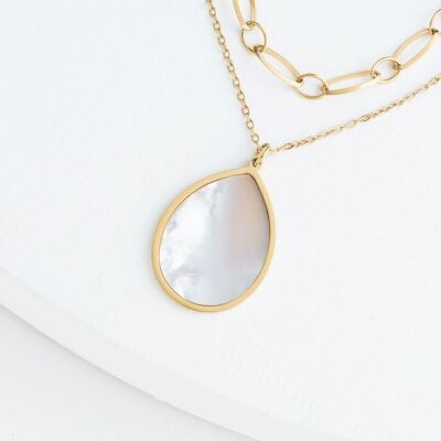 Holly Layered Mother-of-Pearl Necklaces