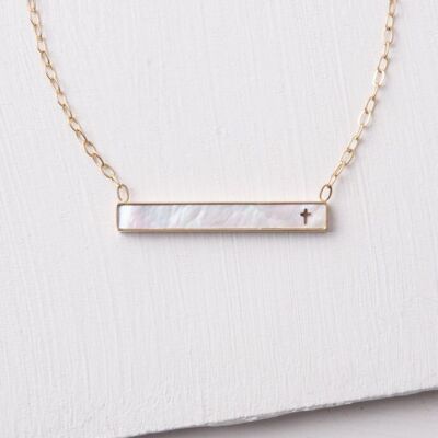 Lenore Cross Bar Necklace