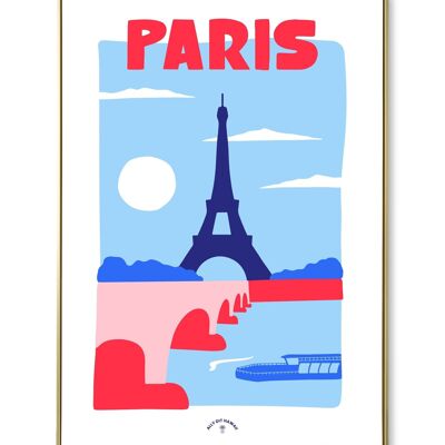 Cartel de la ciudad de París