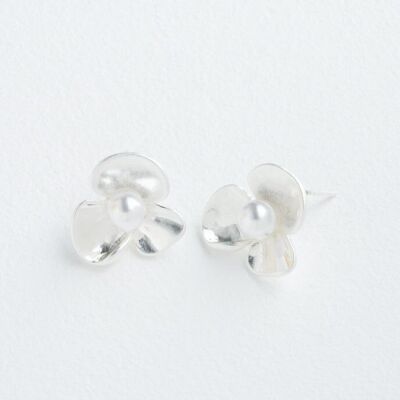 Perennial Bloom Earrings in Silver